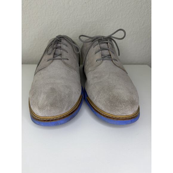 Cole Haan Suede Oxford Shoes Gray Blue Sole Men’s Size 13 Casual Dress main image 6